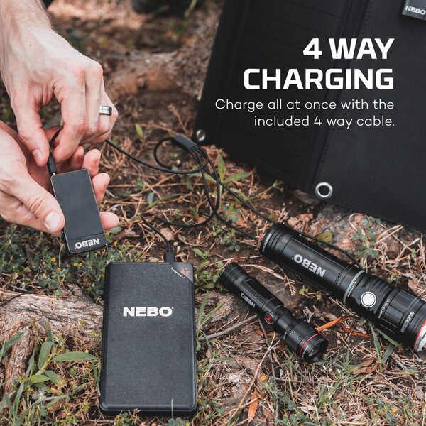 Main product image for NEBO SLYDE KING 2-in-1 Flashlight Solar Emergency Kit with Power Bank and More361-706